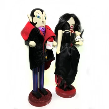 

s 38cm vampire couple baby a nutcracker, rare nutcracker puppet children Christmas toys gift action and toys