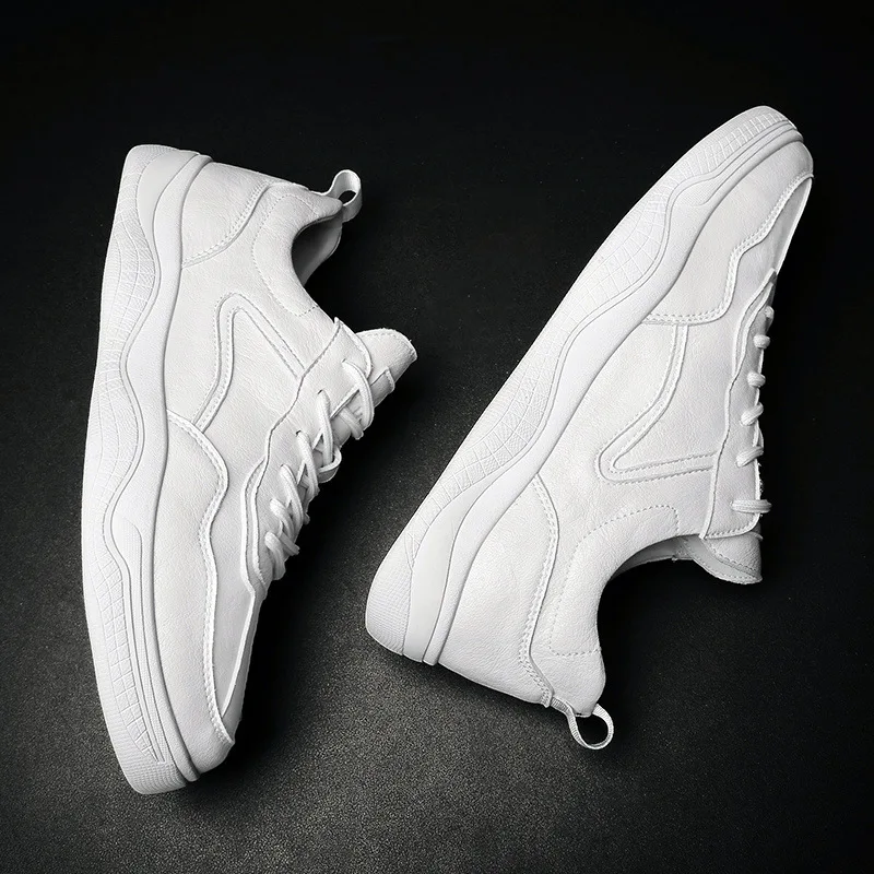 

2019 New Style Small White Shoes MEN'S SHOES Spring Korean-style Versatile Stylish Sneaker White Shoes Men's Trendy Shoes Casual