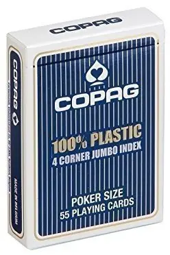 Карты Copag 4 Corner (Red Blue) синяя рубашка CPG-15-blue | Спорт и развлечения