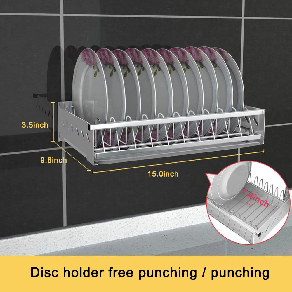 Kitchen Storage Holder Stainless Steel Punch-free Kitchen Rack Muti-function Free and Flexible Household Kitchen Gadgets Kitchen Storage Holder Stainless Steel Punch-free Kitchen Rack Muti-function Free and Flexible Household Kitchen Gadgets