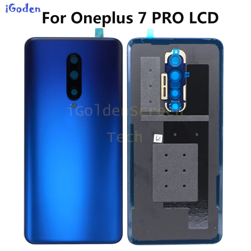 Задний Чехол для oneplus 7 Pro Крышка батарейного отсека задняя дверь Корпус Запасные части для oneplus 7 pro задний корпус