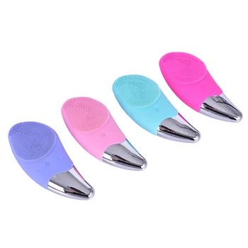 

Cleaning Brush Silicone Face Massage Mini Waterproof Ultrasonic Pore Cleaner