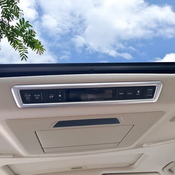 

For Toyota Alphard AH30 2015-2019 Car Roof Air Conditioner Switches Buttons Display Screen Frame Cover Trim Car Styling