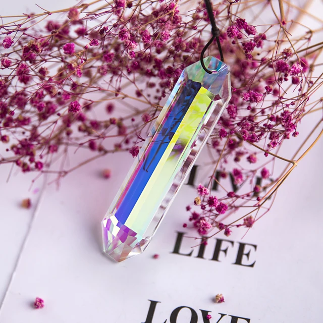 H&D 120 Mm Ab-Colors Crystal Prizms Suncatcher Rainbow Maker Függő Cseppek Medál Az Ablak Csillár Alkatrészek Diy Otthoni Dekoráció - Image 4