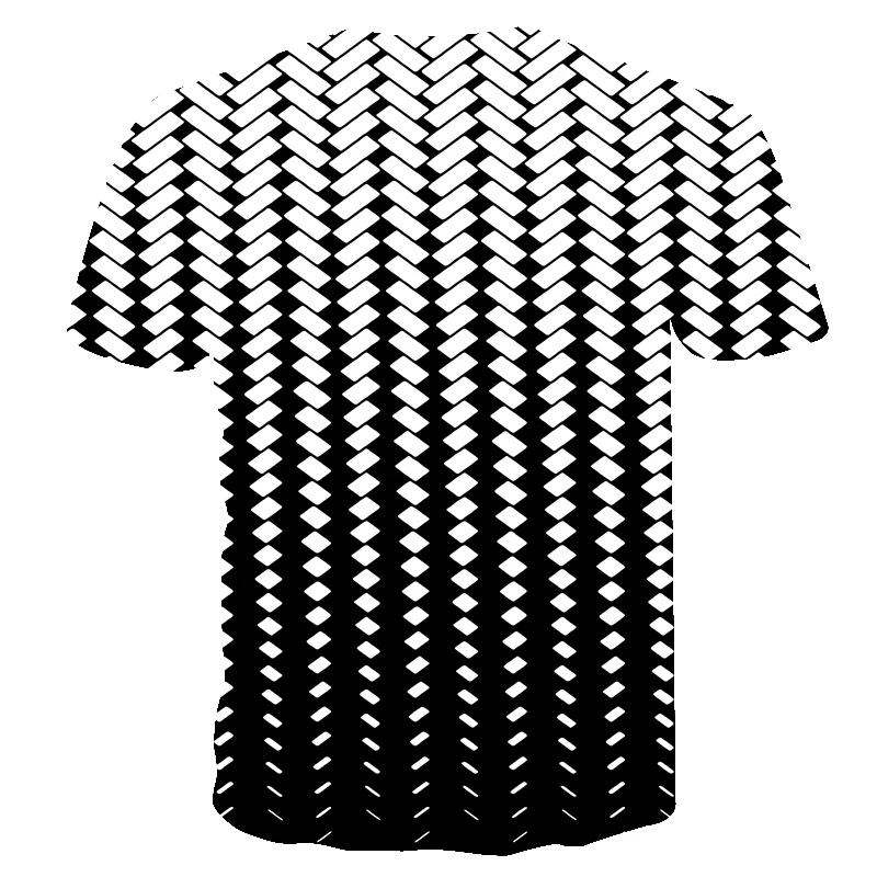 Новинка, футболка с геометрическим рисунком художественная футболка с 3D принтом летняя модная одежда футболки Chemise Camisas для мужчин и женщин