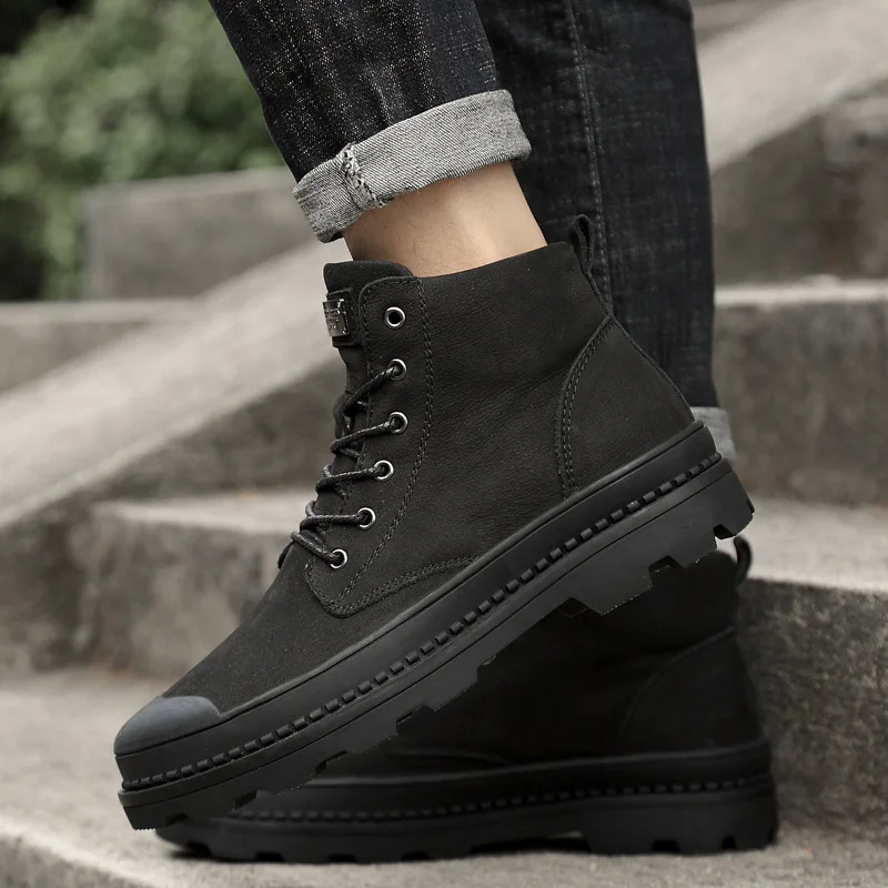 

Extra Large Martin Boots Men's 45 Extra-large No. 46 Snow Boots 47 plus Velvet High Cotton-padded Shoes 48 Workwear 37 Small 38