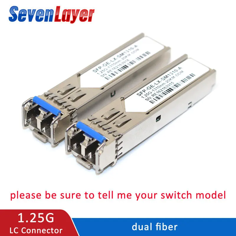 

SFP Transceiver SFP Module LC connector 1310nm/1550nm WDM switch module with Switch DDM Function otdr Compatible with Mikrotik