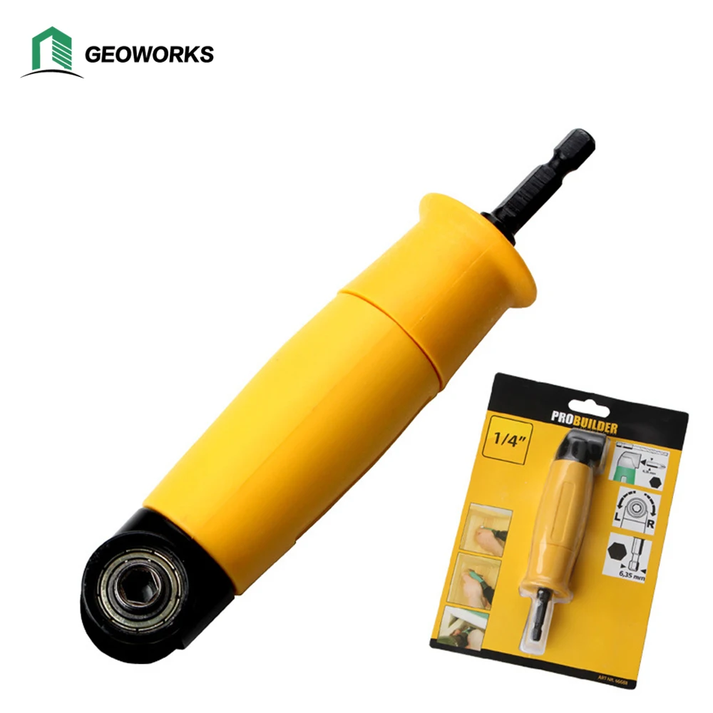 

90 Degree Screwdriver Angle Adapter 105 Degree Hex Bit Socket Universal Angle Extension Bit Kit Screwdriver Accessories