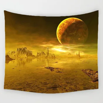 

150*130 Night Scenic Tapestry Wall Hanging Decor Star Plant Printed Carpet Home Decor Hanging Living Printing Wall Tapestry