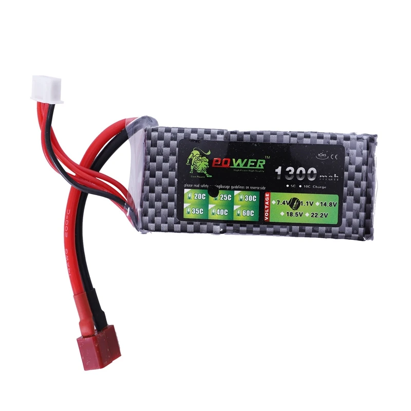 FFYY-Lion power 1300Mah 11,1 V 25C MAX 40C 3S LiPo батарея T разъем для автомобиля Самолет