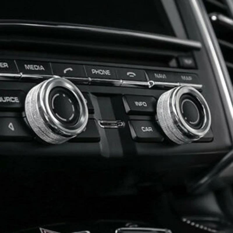 Ручка регулятора для радиоприемника покрывает хром серебро 2 шт подходит Porsche 911