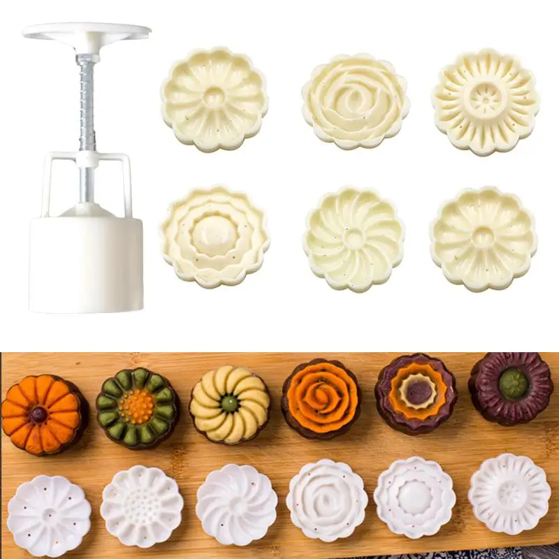 2 стиля Пластиковая форма для лунного торта ручное давление помадка луна