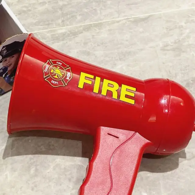 Fire Fighting Megaphone for Kids Pretend Firemen Portable Hand Speaker Toys New 5