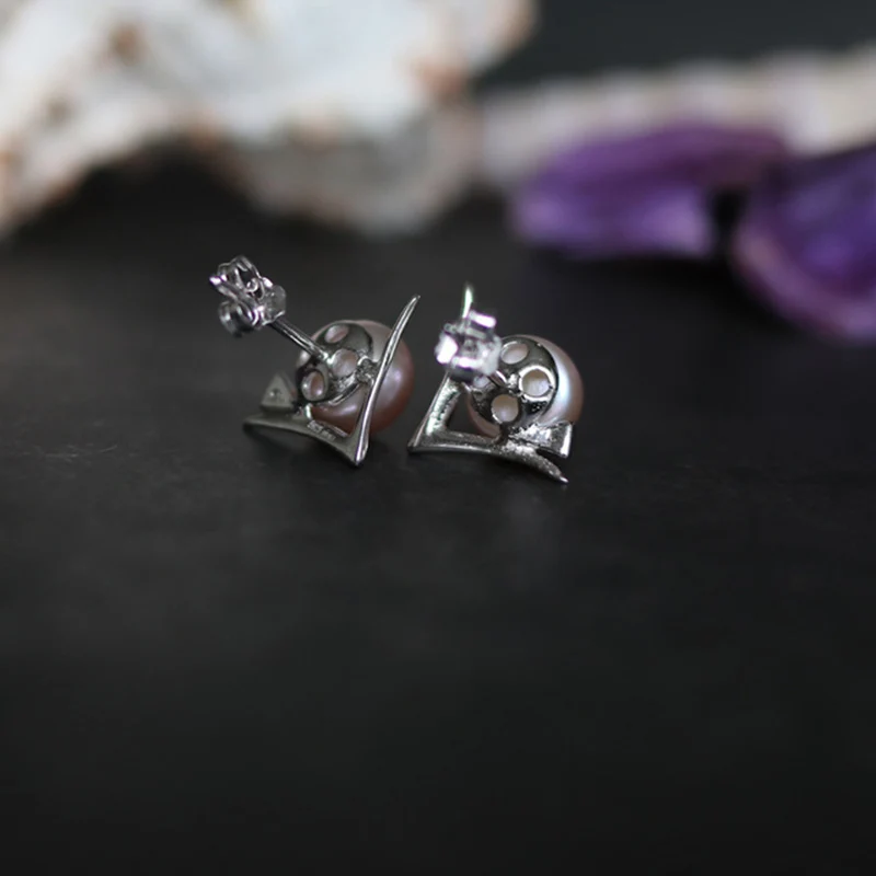 925 sterling silver pearl stud earring (16)