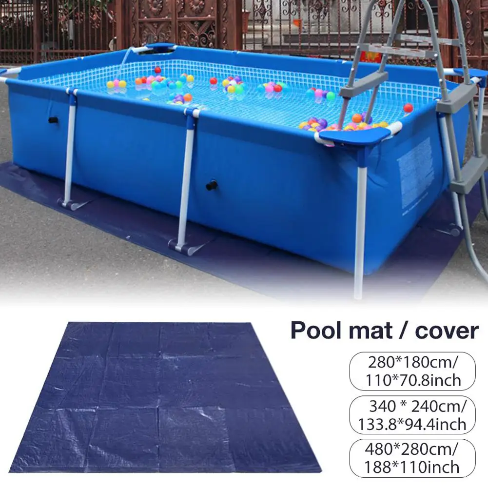 S, rectángulo protección de piscina inflable plegable para la piscina sobre el suelo Nobranded Alfombra rectangular o redonda para piscina 