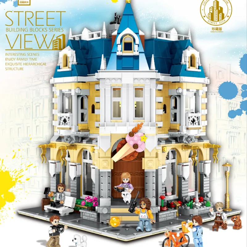 

QL0923 Creator MOC Street View Series MOC-14603 The Costume Shop Building Blocks 2032pcs Bricks Toys Sets Compatible Creator