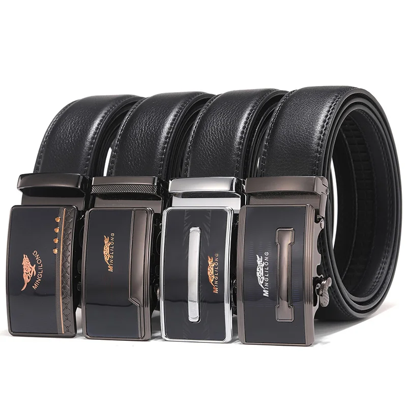 

MINGLILONG Genuine gg Men Leather Belt Male Replacement Belts High Quality Belt Vintage Strap