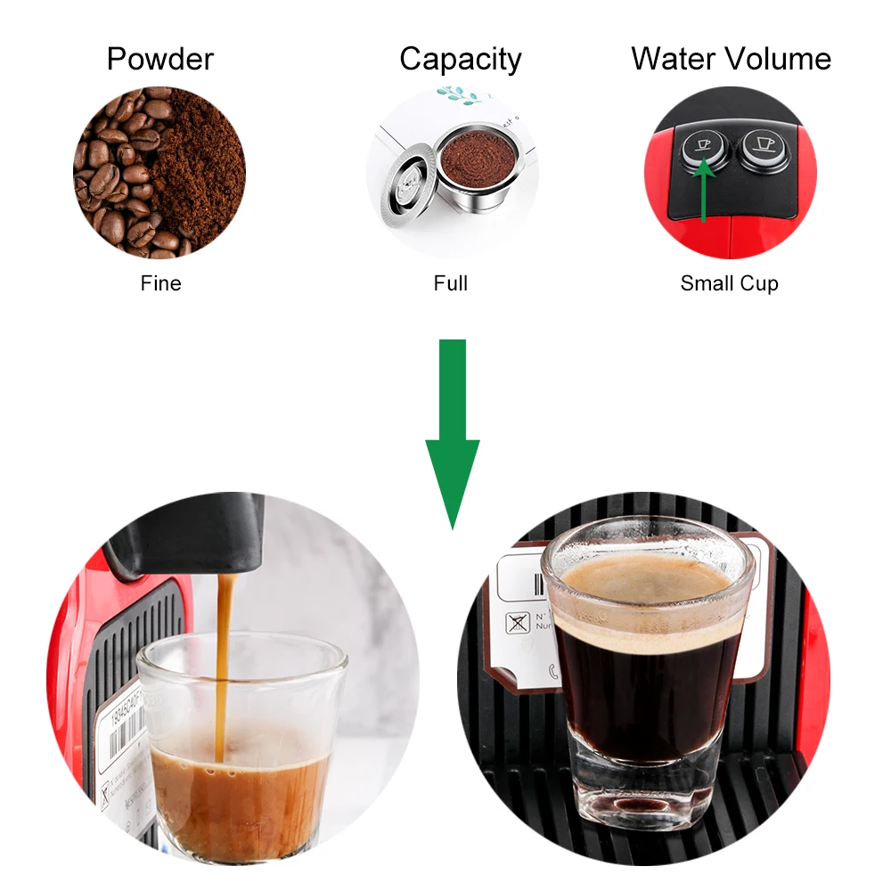 Brise skillevæg formel Capsule Espresso Machine | Espress Capsule - Refillable Stainless Steel  Espresso - Aliexpress