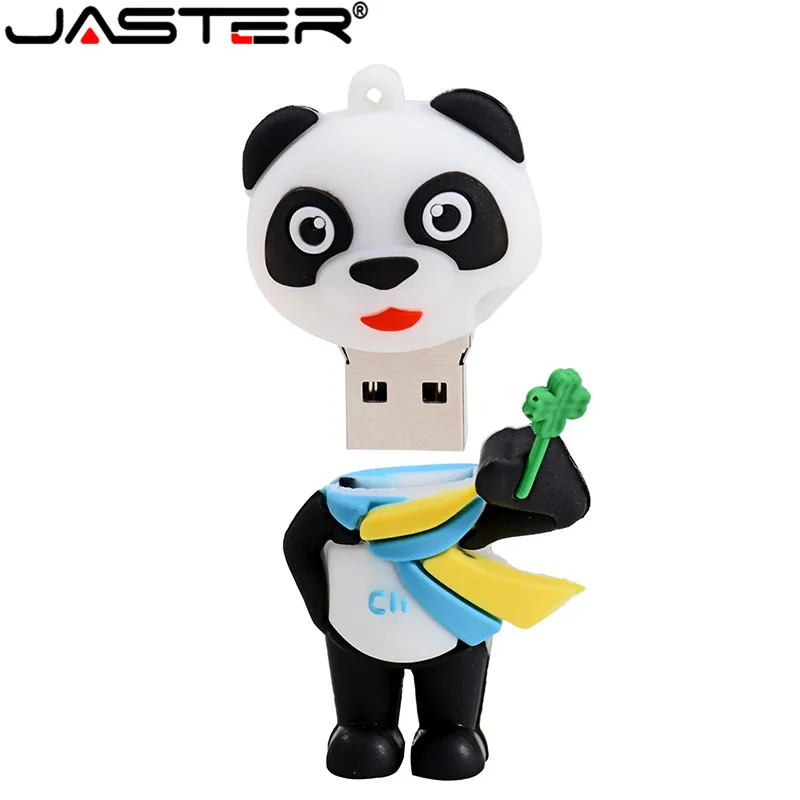 JASTER Новый мультяшный USB флеш накопитель панда карта памяти 4 ГБ 8 16 32 64 128GBU диск