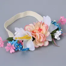 Европейский и американский стиль, Детская модель, лента для волос с цветами, детская заколка для волос, повязка на голову, аксессуары для волос, волосы маленькой принцессы