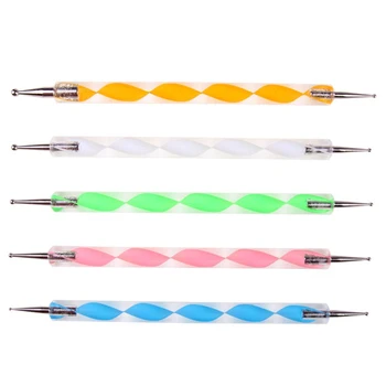 

5 Pcs Embossing Stylus Set Double End Tracing Dotting Pen Tool for Carbon Transfer Paper Painting Pottery Clay Indentation Tools