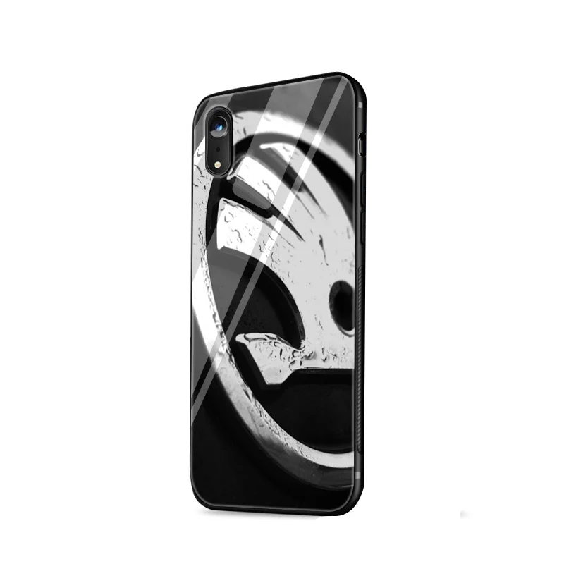Стеклянный чехол для телефона TPU для iPhone 11 Pro 6 6s 7 8 Plus X XR XS Max 5 5S SE чехол для автомобиля Skoda логотип