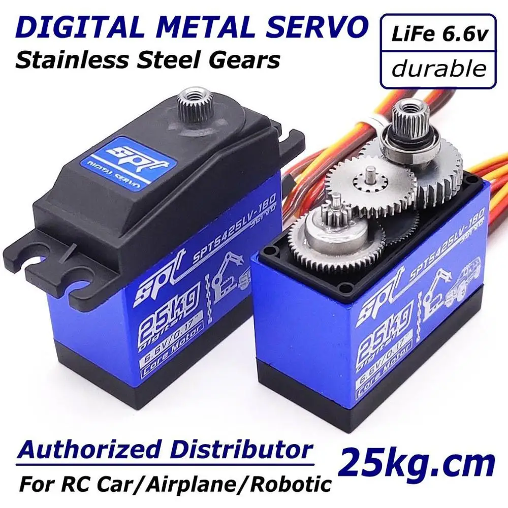 Servo digitale RC Servo digitale impermeabile in metallo per 1 8 1:10 RC Accessorio per barca per auto Servo digitale RC Servo digitale impermeabile in metallo per 1 8 1:10 RC Accessorio per barca per auto
