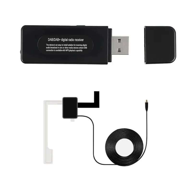 Универсальный USB интерфейс автомобиля DAB цифровой радио аудио приемник fm-передатчик с антенной D08A