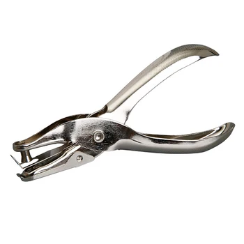 

6mm/0.24inch DIY Single Hole Handle 8 Pages Scrapbooking Punches School Office Round Holes Hand Paper Metal Hole Puncher