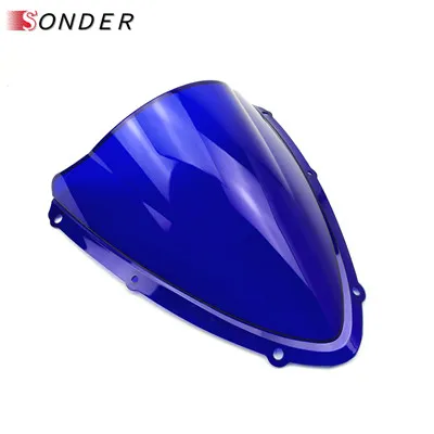 Лобовое стекло для Suzuki K8 GSX-R GSX R 600 750 GSX-R600 GSX-R750 2008 2009 2010 дымчатое лобовое стекло для 08 09 10 Запчасти - Цвет: Blue
