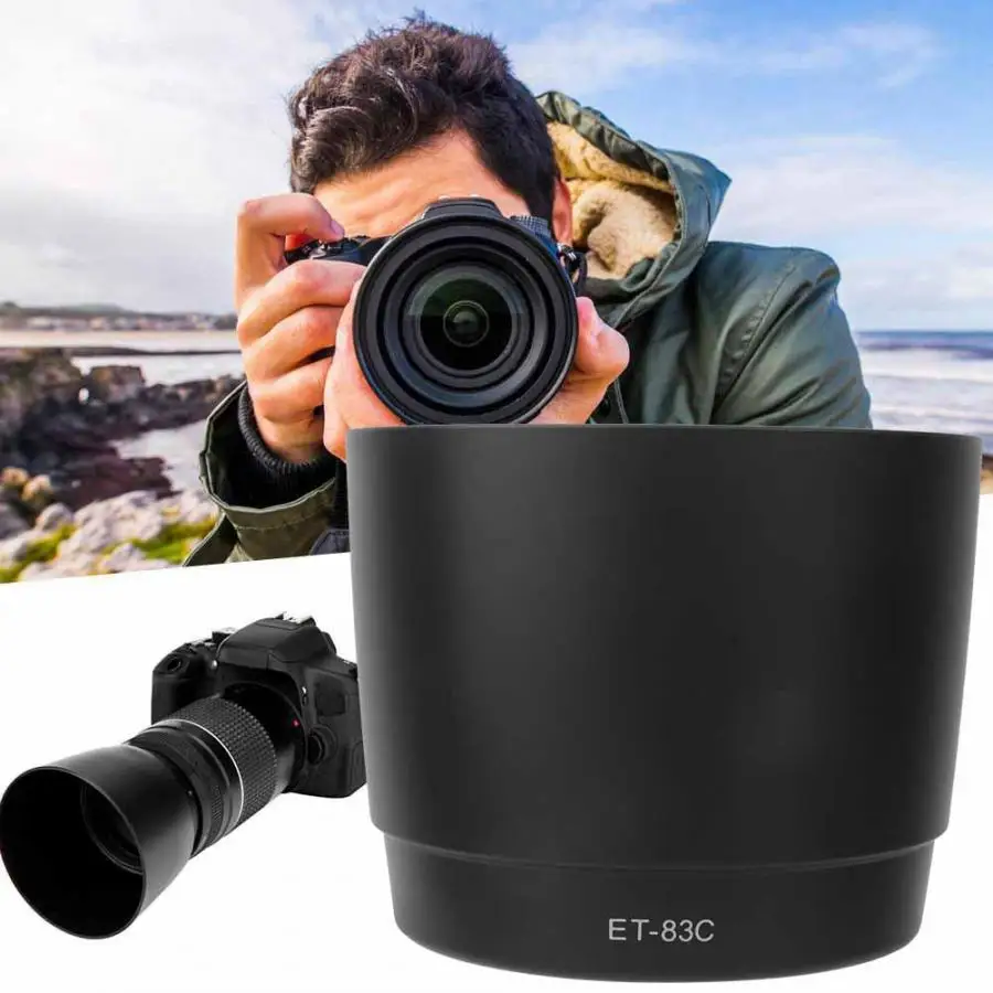 ET-83C Black Plastic Mount Lens Hood for Canon EF 100-400mm f/4.5-5.6L Lenses DSLR | Электроника