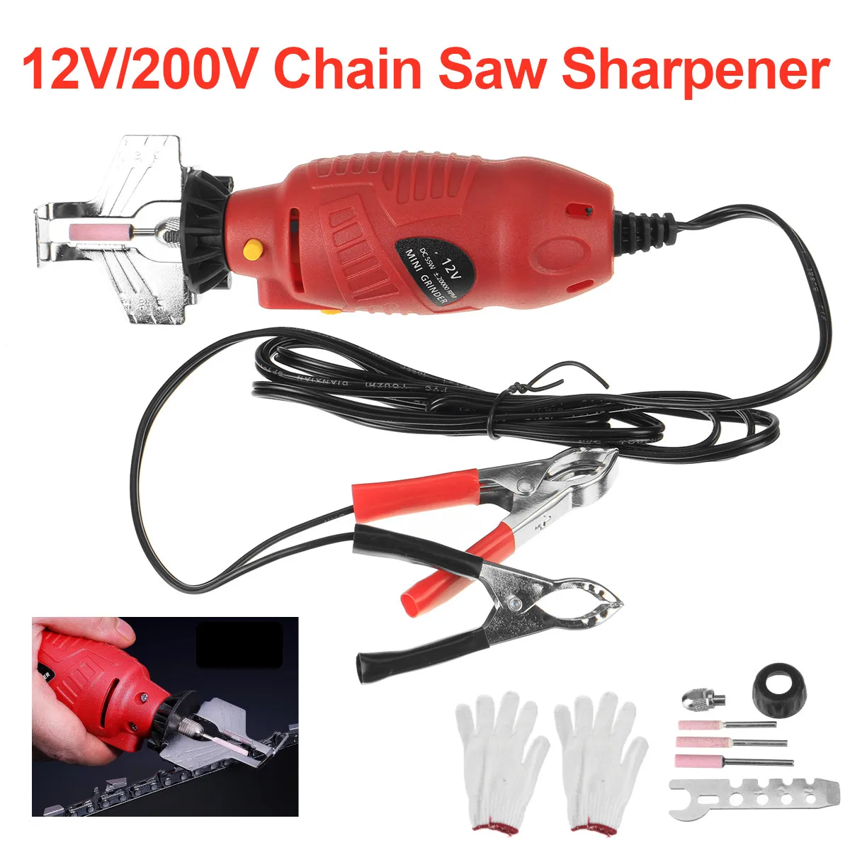 

130W 30000rpm Grinder Power Tool Handheld Chain Saw Sharpening Machine Electric Mini Saw Grind Sharpening Machine Power Tool Set