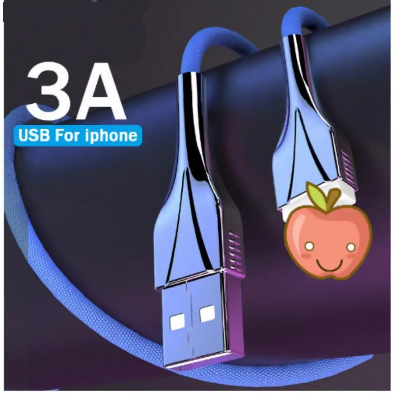 USB кабель для быстрой зарядки iphone huawei xiaomi 11 XS Max XR X 7 8 6 S Plus 5 5SE ipad Mini 4 зарядное