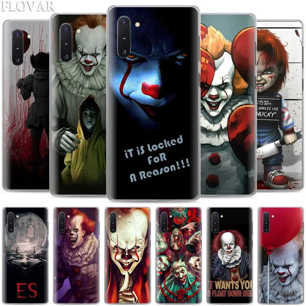 

Pennywise The Clown Horror Phone Cases for Samsung Galaxy Note 10 S10 Plus 5G S10e A30 A40 A50 A60 A70 M40 Hard Cover Coque