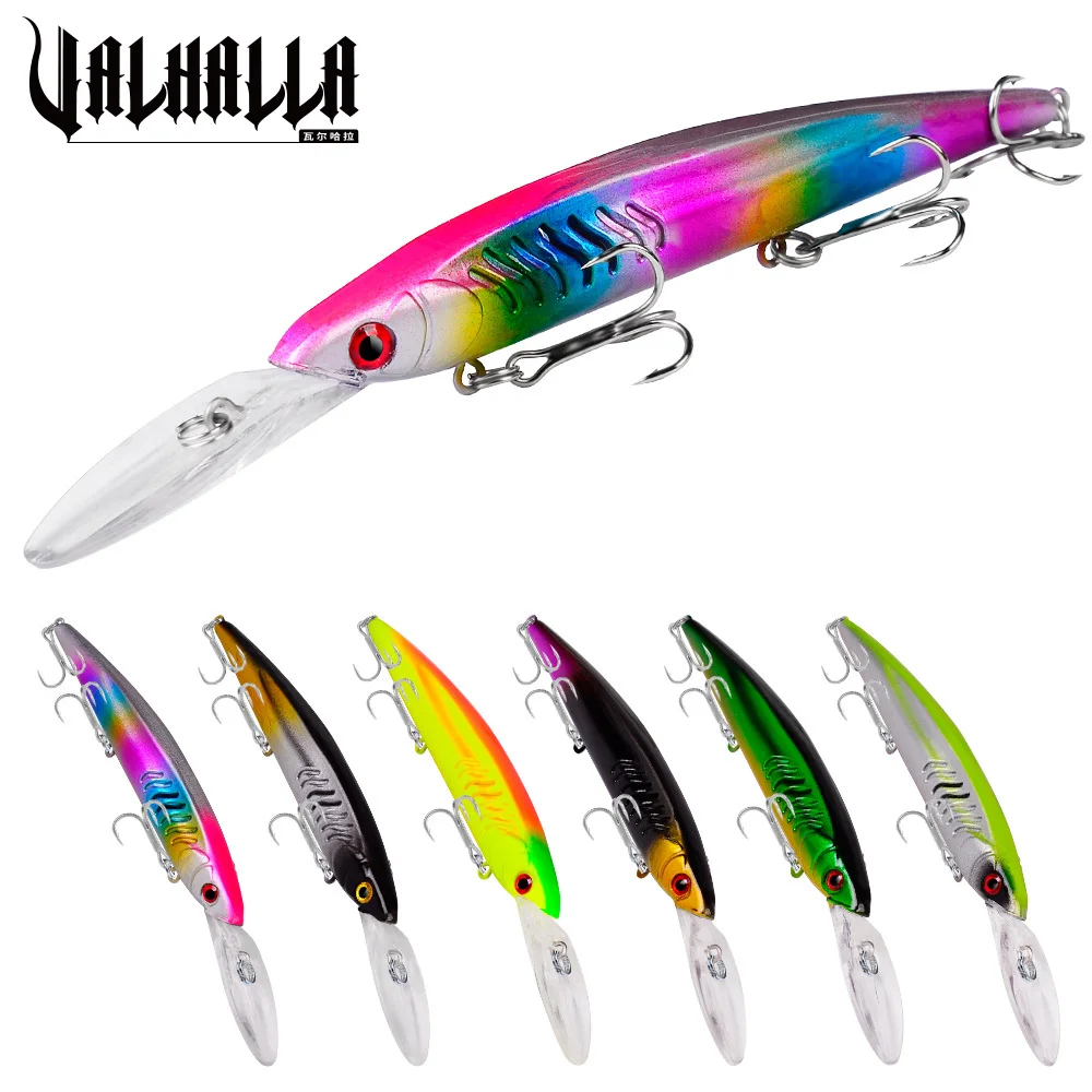 

VALHALLA 6PCS Minnow Baits 15cm 12g Floating Swimbaits Long Cast Crankbaits Hard Artificial Wobblers Bait Fishing Lures Pesca