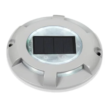 

4LED Round Garden Ground Light Outdoor Waterproof Solar Underground Lamp