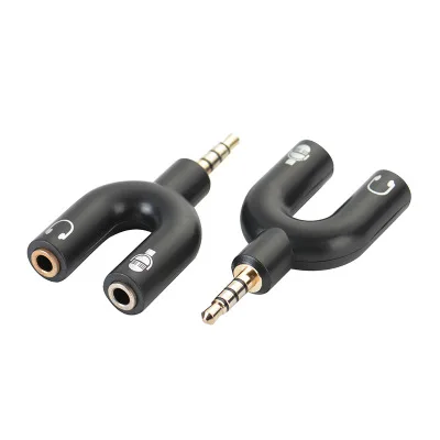 200pcs 3 5MM Extension Earphone Headphone Audio Spliter Cable Adapter 1 Male to 2 Female Converter High Quality For phone MP3