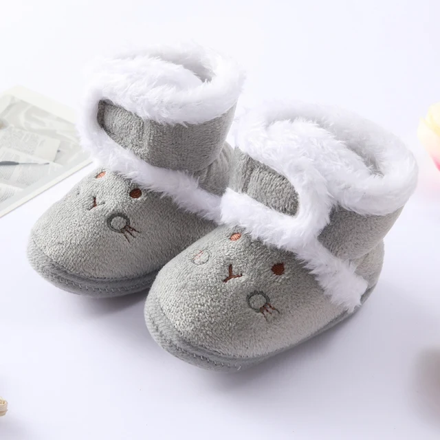 Newborn Toddler Warm Boots Winter First Walkers baby Girls Boys Shoes Soft Sole Fur Snow Booties for 0-18M 85G