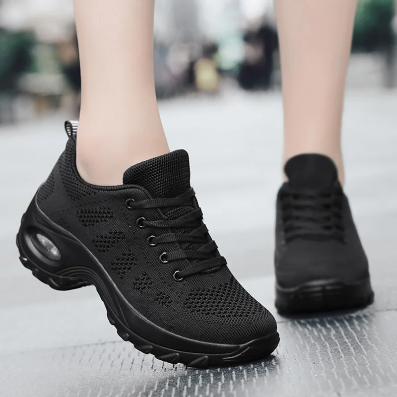 Luchtkussen Tennisschoenen Vrouw Ademend Zapatos Mujer Comfort Hoogte  Toenemende Lace Up Zachte Vrouwelijke Outdoor Gym Sport Sneakers| Tennisschoenen| - AliExpress