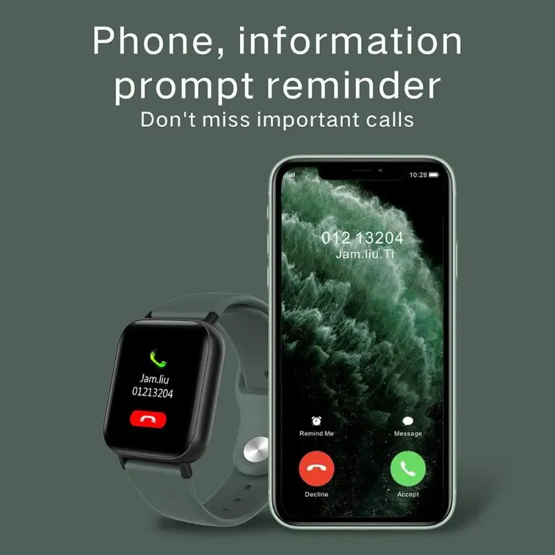 Смарт-браслет часы IP67 фитнес-трекер полный сенсорный экран управления браслет Музыкальный контроль сна монитор сердечного ритма