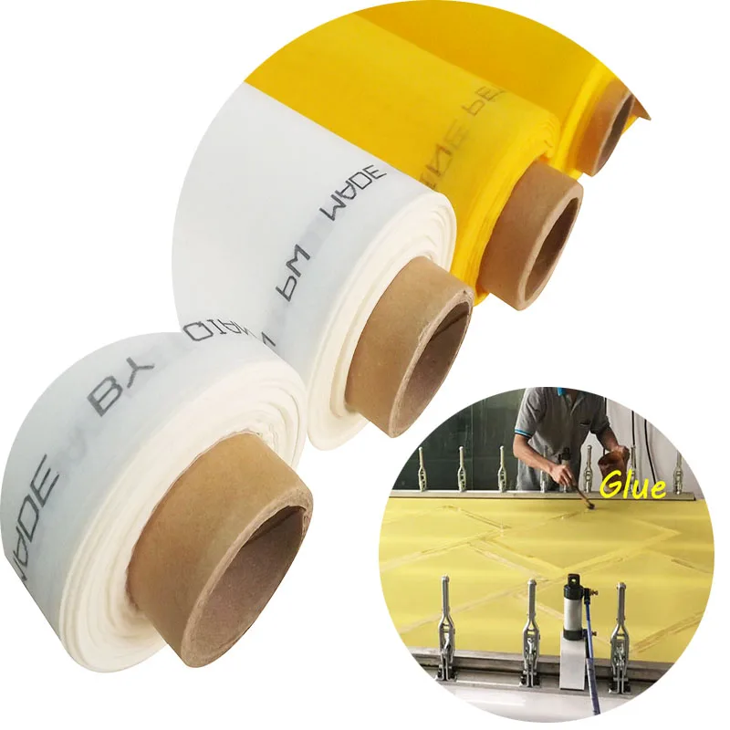 Yellow 100T-40Y-170cm-50mts polyester screen printing mesh | Дом и сад