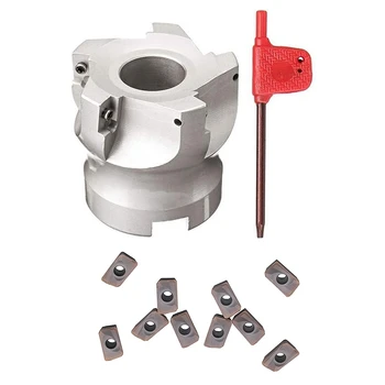 

50mm BAP300R-50-22-5T Face Mill CNC Milling Cutter Head + 10X APMT1135 Carbide Inserts 40Cr Mo Carbide Alloy