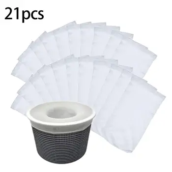 

6/11/21pcs Swimming Pool Filter Saver Skimmer Basket Sock Sleeve Mesh Screen Sock Net Pool skimmer slag basket socks