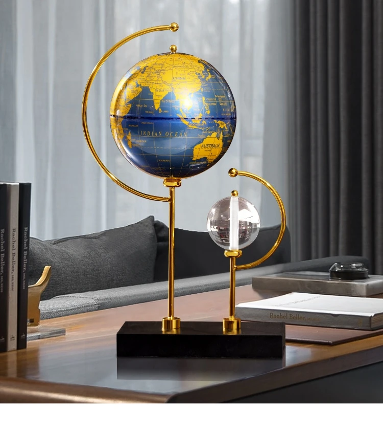 Creative Globe Desktop Ornaments Crystal Decoration