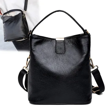 

Ladies Shoulder Bag woman Leisure Bucket Bag Retro Simple Messenger Bag