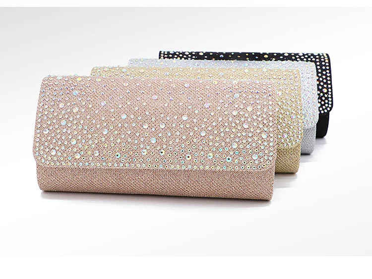 bolsa cristal embraiagens envelope saco de noite
