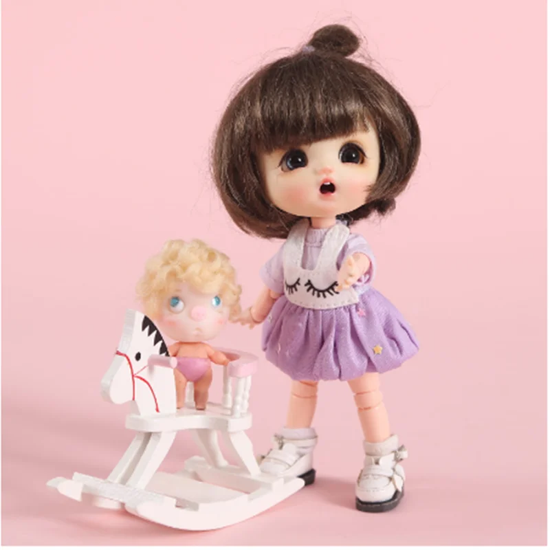 M004 детские игрушки ручной работы 1/12 ob11 куклы Suge BJD/Аксессуары для кукол SD GSC красочные ресницы пачка платье 1