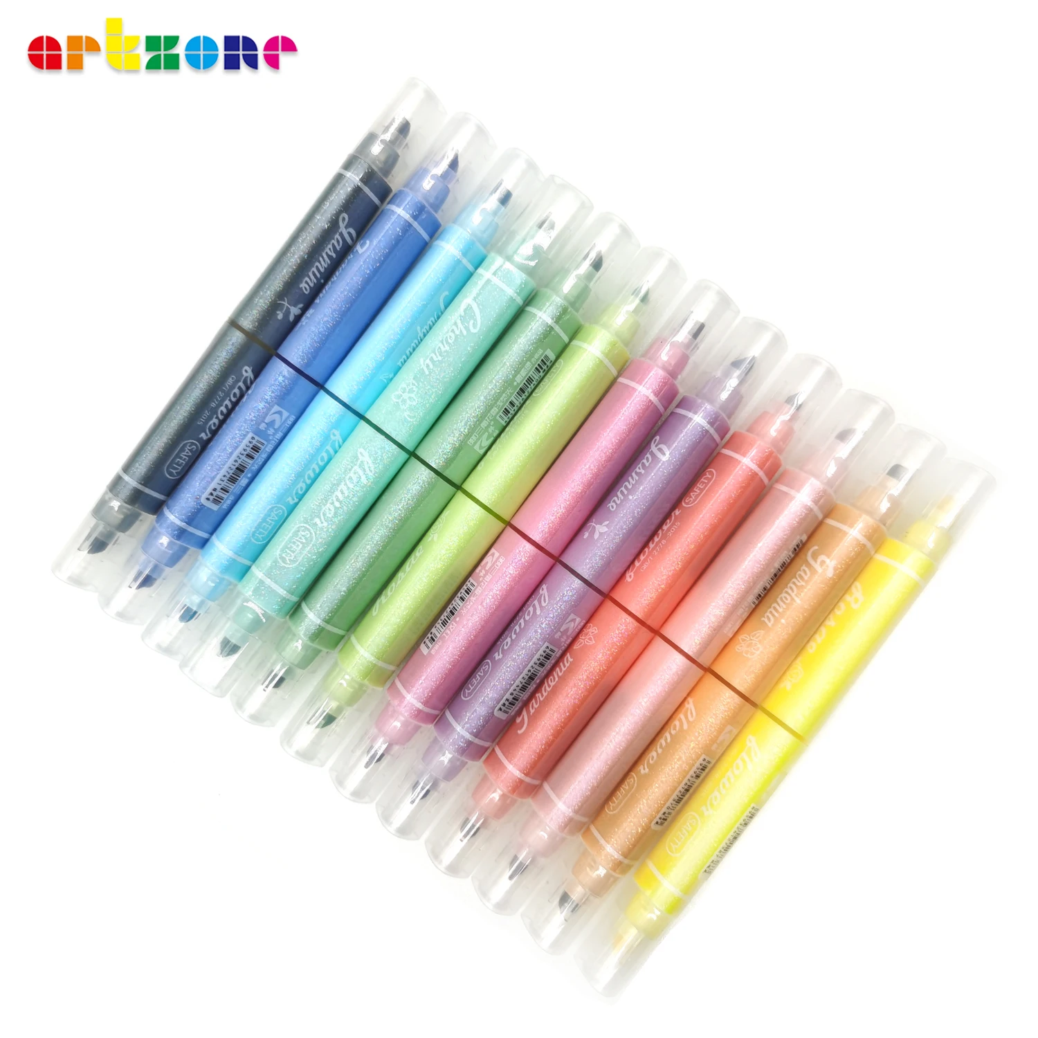 Glitter Marker Highlighter Pens, Chisel Fine Tip Assorted Fluorescent Color  for Art Journal Coloring Hand Lettering Sketching - AliExpress