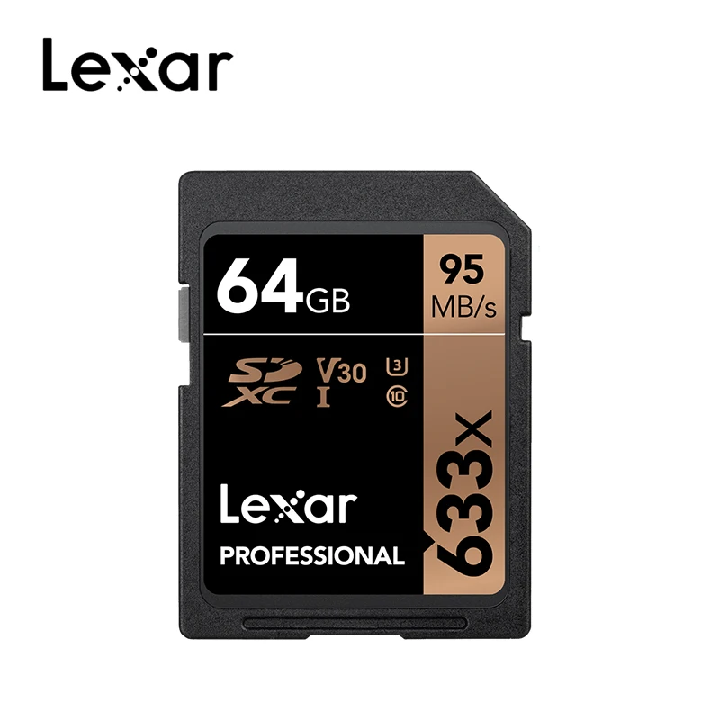 Lexar 32 Гб sd-карта класс 10 633x U3 SDHC SDXC 128 Гб карта памяти UHS-I C10 64 Гб Макс 95 МБ/с./с 16 Гб карта SD карта памяти - Емкость: 64GB