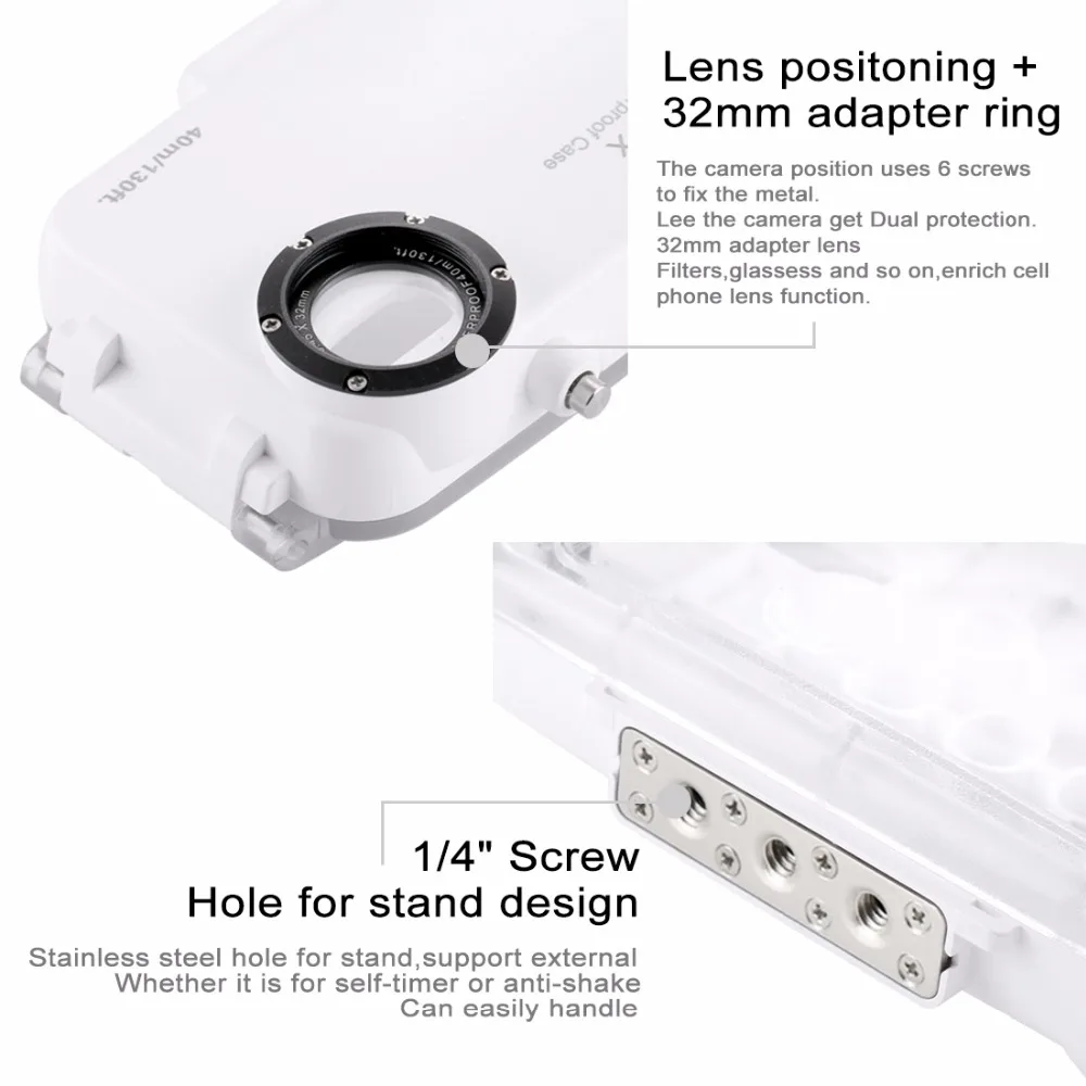 Waterproof Diving case for iphone 8plus (8)